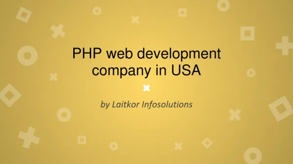 PHP web development company in USA