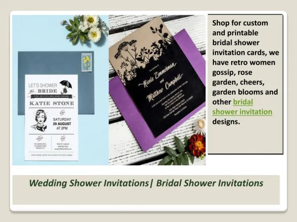 Wedding Shower Invitations| Bridal Shower Invitations