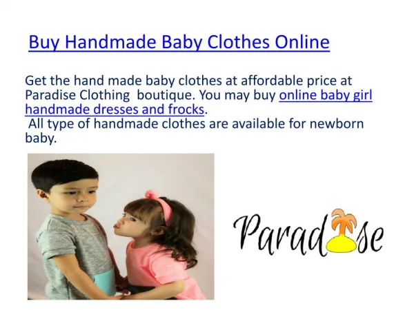 Handmade newborn baby girl clothes