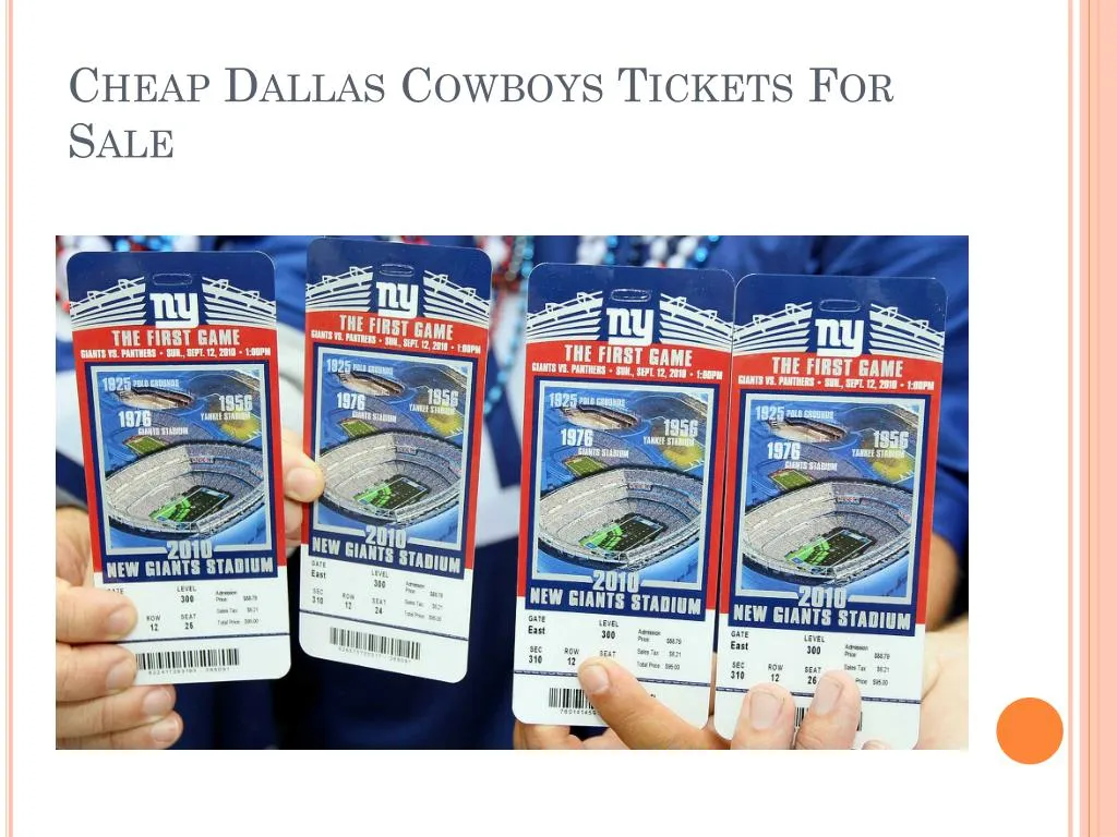cheap dallas cowboys tickets for sale