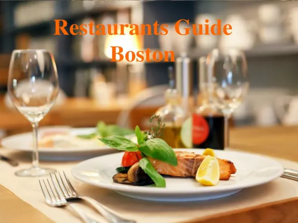 Restaurants Guide Boston