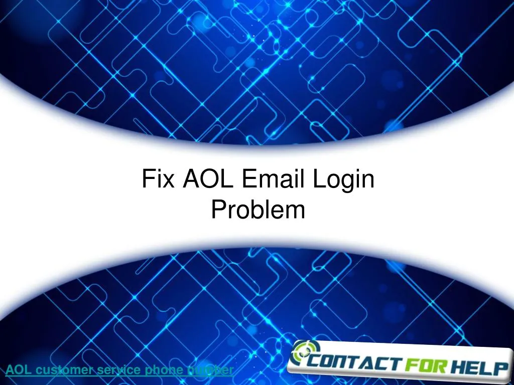 fix aol email login problem