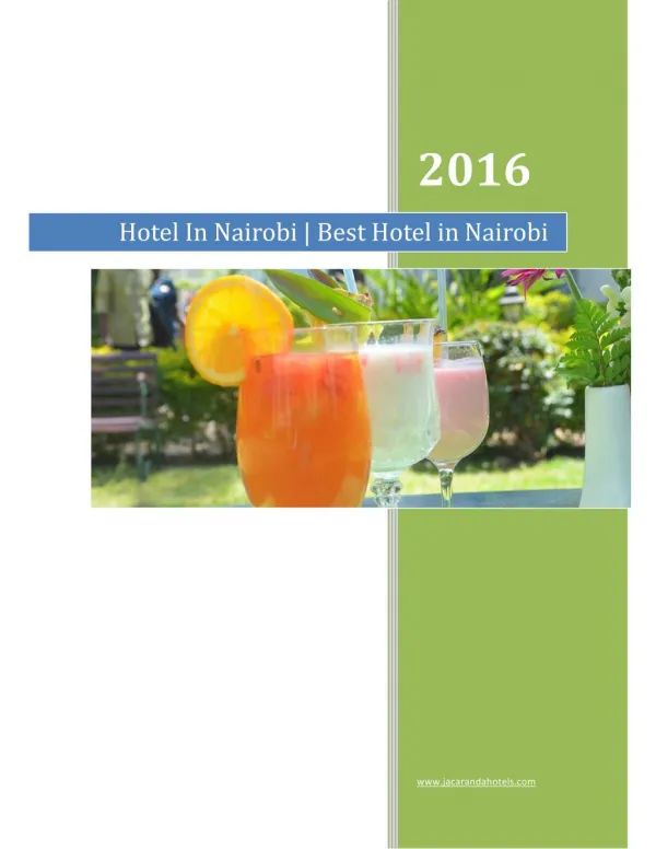 Hotel Nairobi | Best Hotel in Nairobi