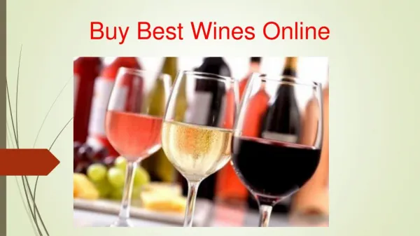 Buy Best Wines Onlines