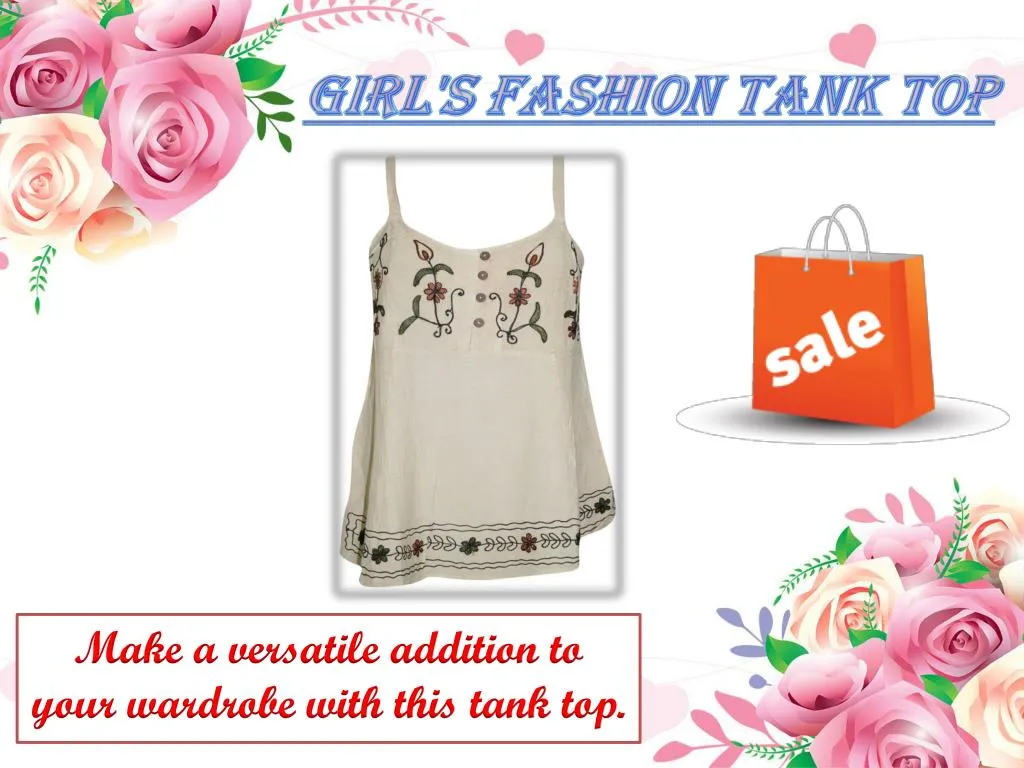 girl s fashion tank top