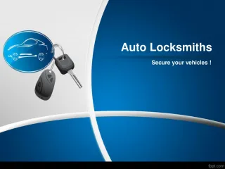 Auto Locksmiths - slide 1