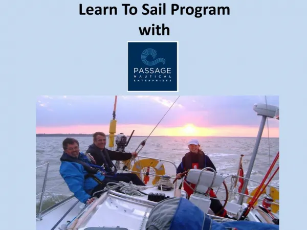 Learn To Sail Program with passage nautical