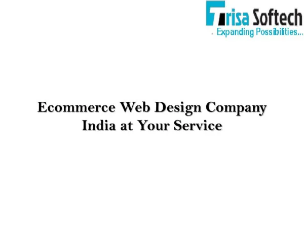 Ecommerce Web Design Company India
