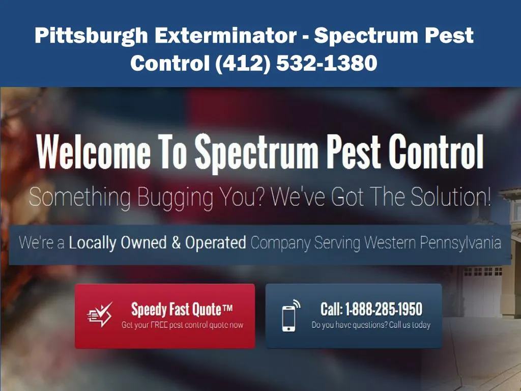 pittsburgh exterminator spectrum pest control 412 532 1380