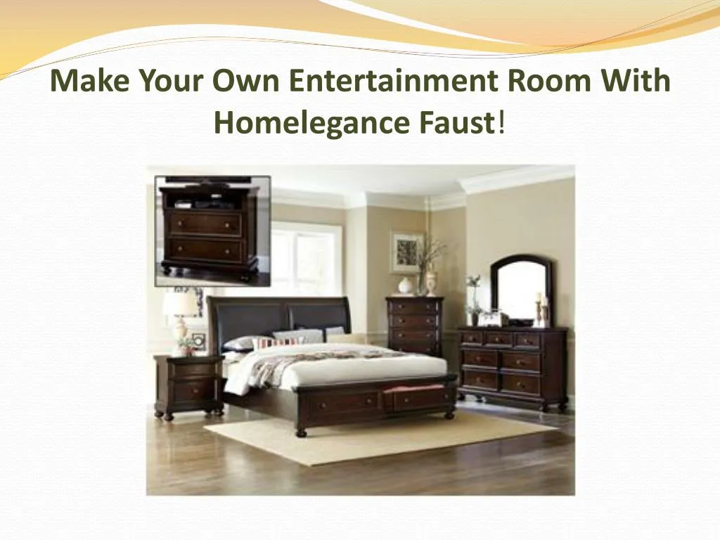 make your own entertainment room with homelegance faust