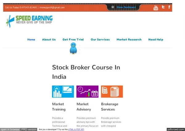 Stock market training in bangalore