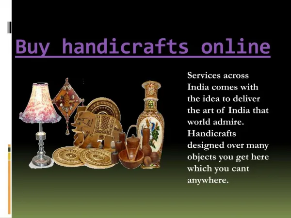 Buy handicraft online