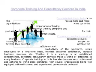 Corporate Training | Consultancy Services In India | Skill Arbor - slide 1