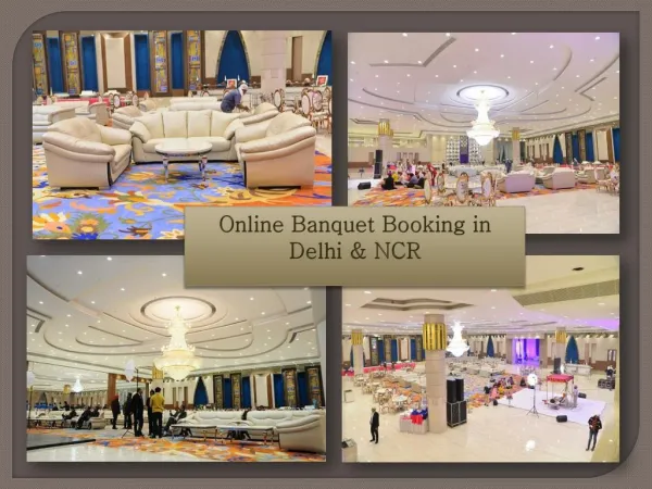 Book Online Banquet Hall in Delhi NCR