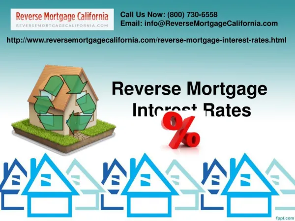 Reverse Mortgage Interest Rates In California