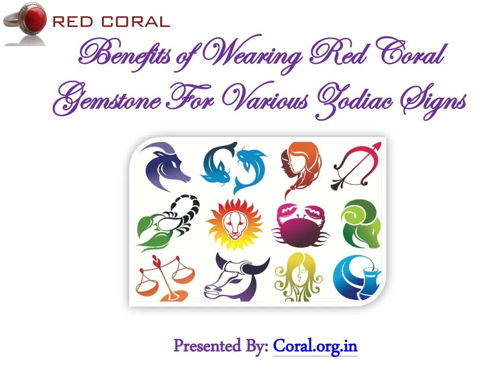 benefits of wearing red coral gemstone for various zodiac signs