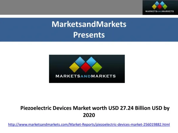 Global Overview of Piezoelectric Devices Market