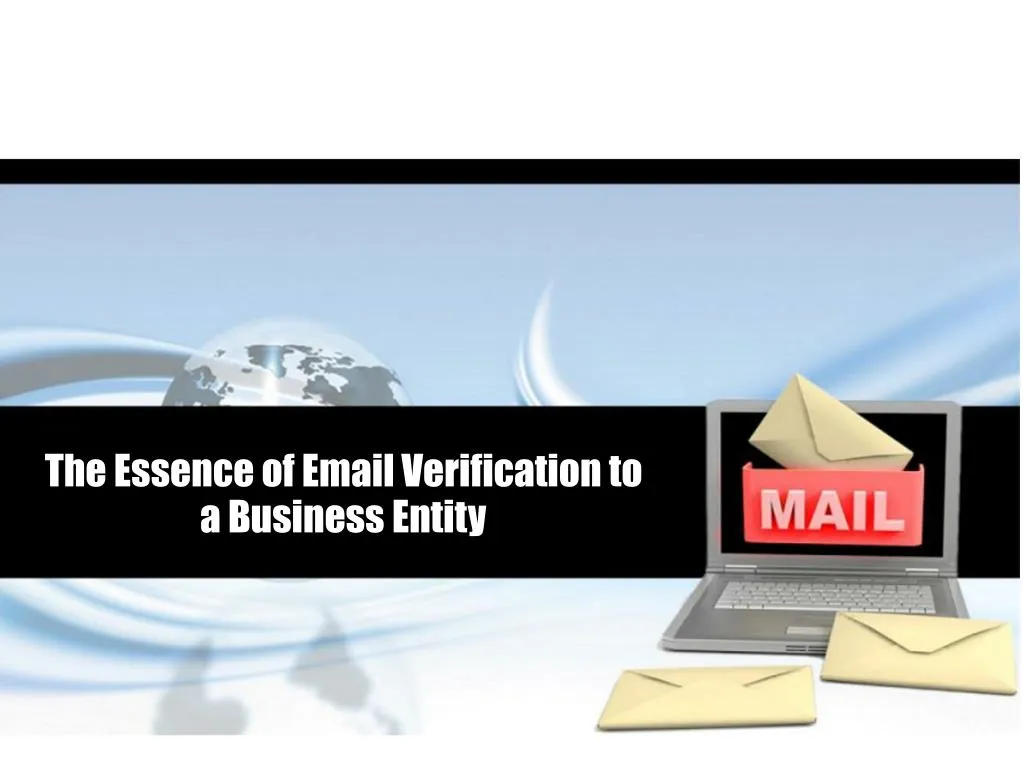 the essence of email verification to a business entity