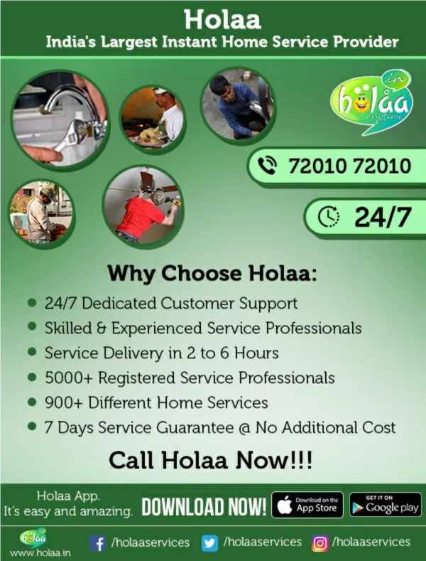 SAFE AND RELIABLE HOME SERVICES: HOLAA