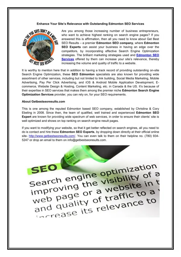 Edmonton Search Engine Optimization Services