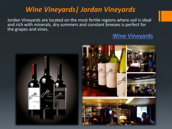 Wine Vineyards| Jordan Vineyards