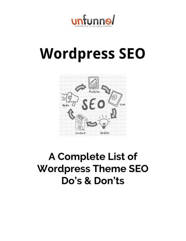 Wordpress Theme SEO Checklist - DOs And DONTs 2016