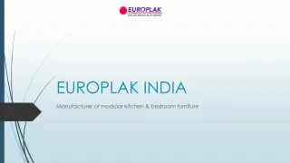 Europlak India - Modular Kitchen Designs