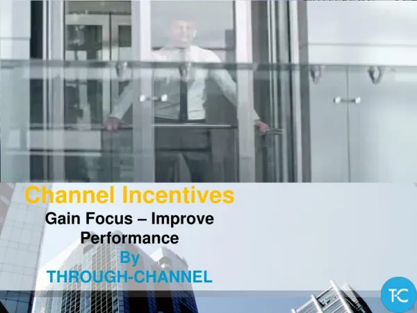 Channel Incentives - Gain Focus - Improve Performance By Through-Channel