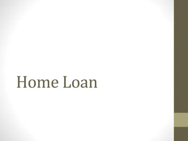 Advantages of taking a home loan