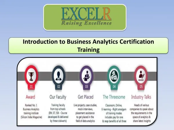Introduction to Business Analytics Certification Training