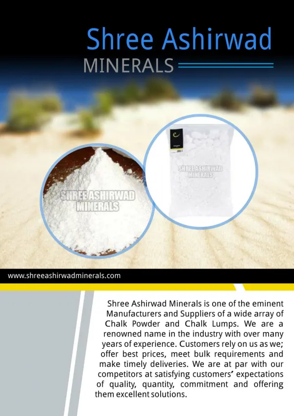 Shree Ashirwad Minerals Gujarat India
