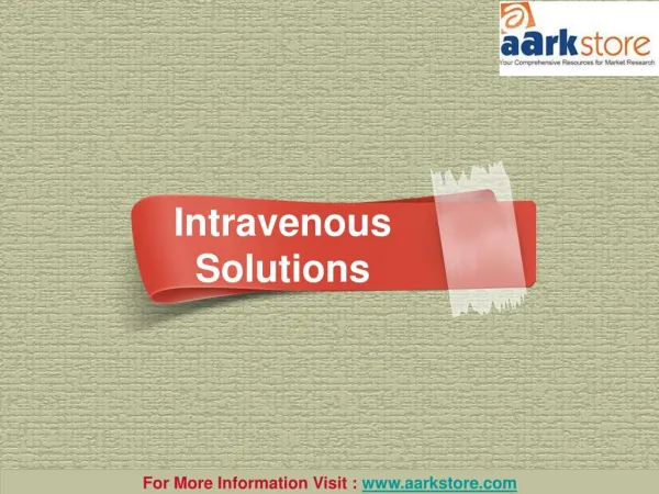 Aarkstore: Intravenous Solutions