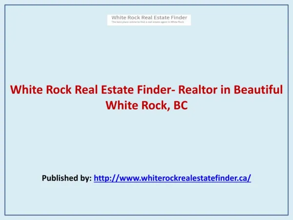 White Rock Real Estate Finder