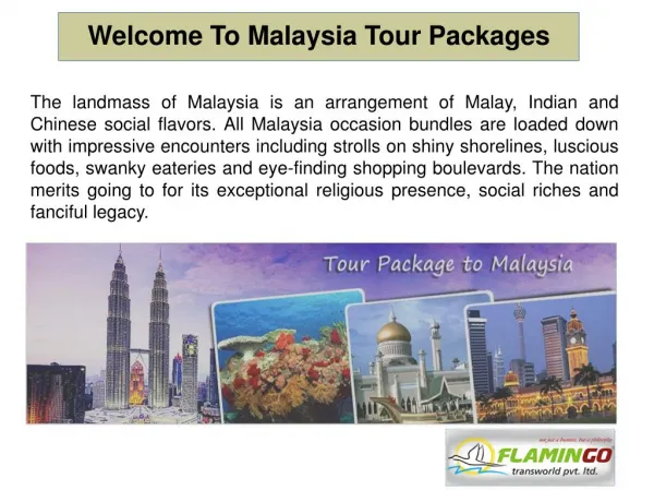 Malaysia Tour Packages - Explore The Beauty Of Malaysia