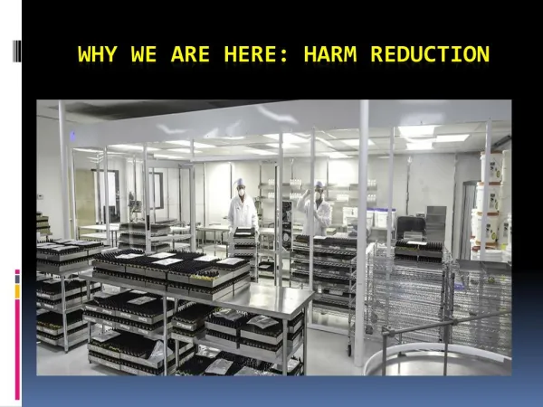 Why We Are Here: Harm Reduction