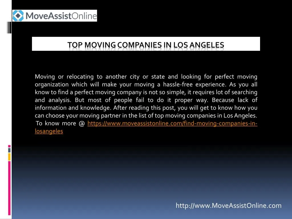 top moving companies in los angeles