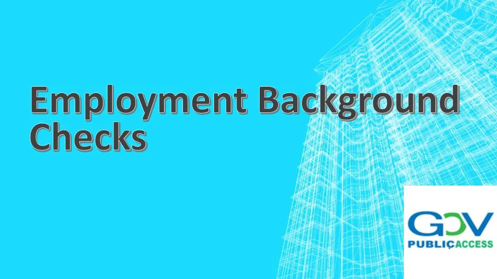 employment background checks