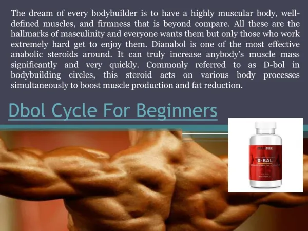 Dbol Cycle For Beginners Expert Guide