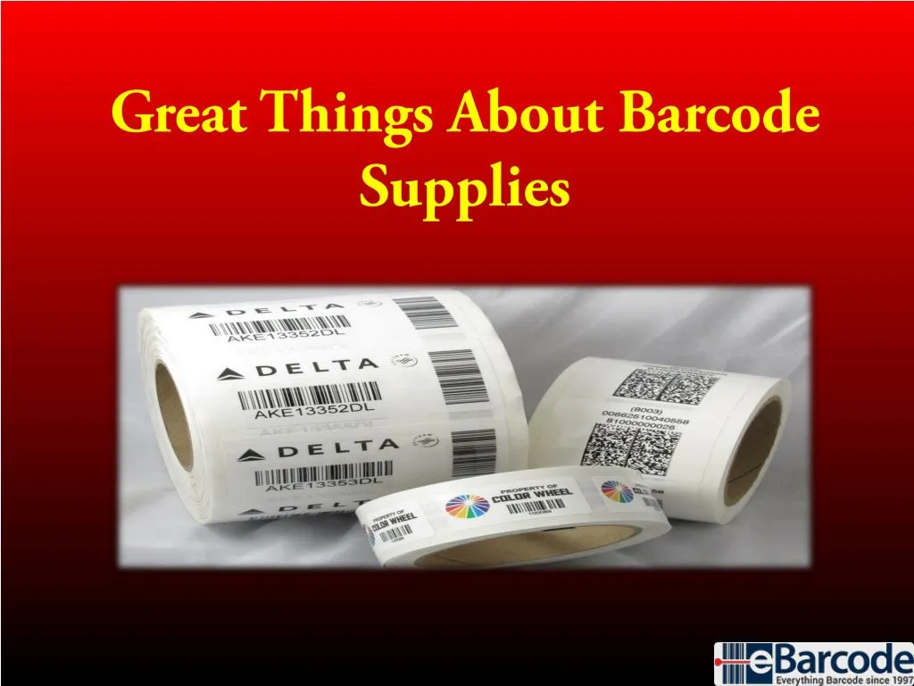 great things about barcode supplies