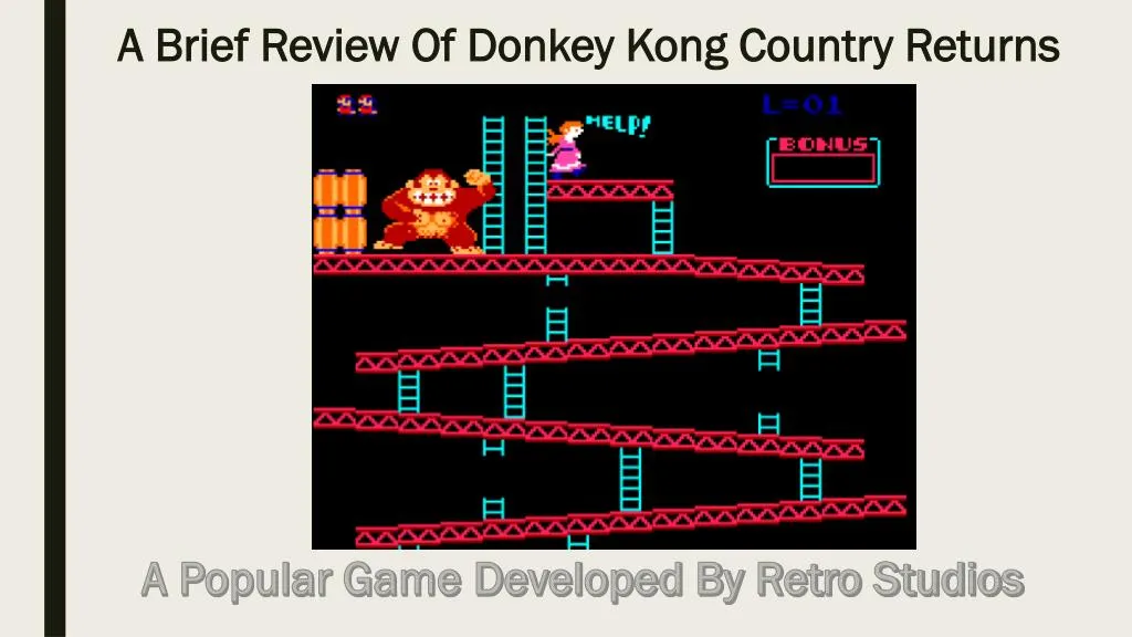 a brief review of donkey kong country returns