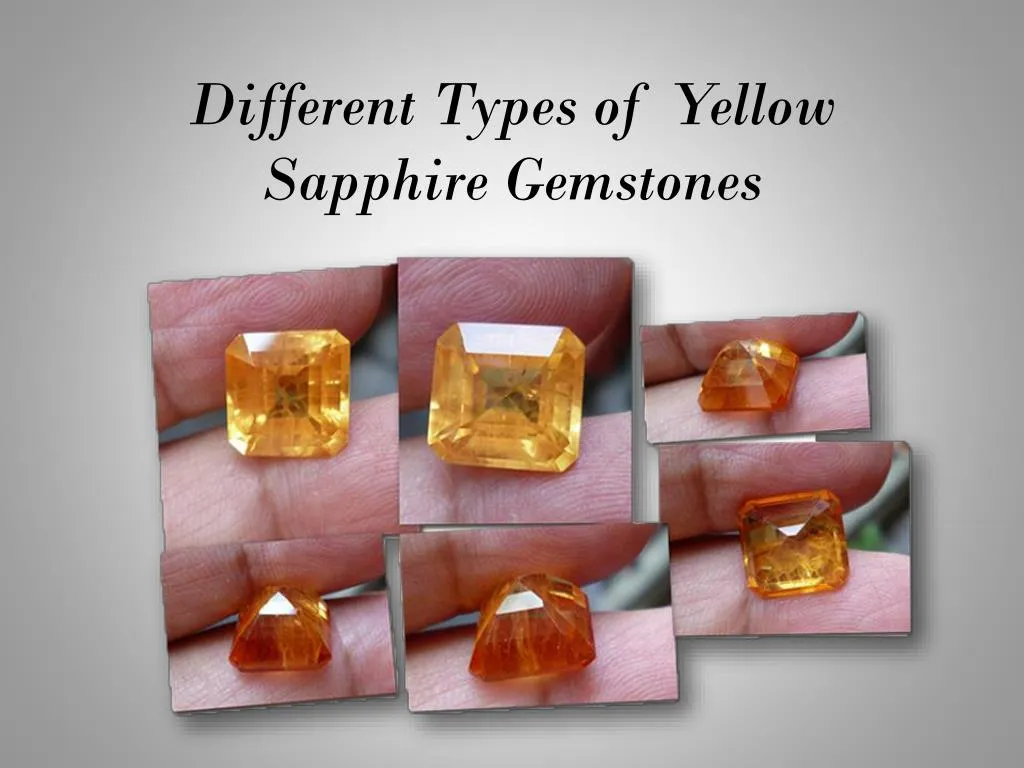 different types of yellow sapphire gemstones