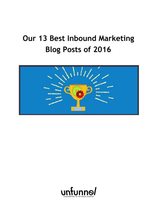 Best inbound marketing blog posts 2016
