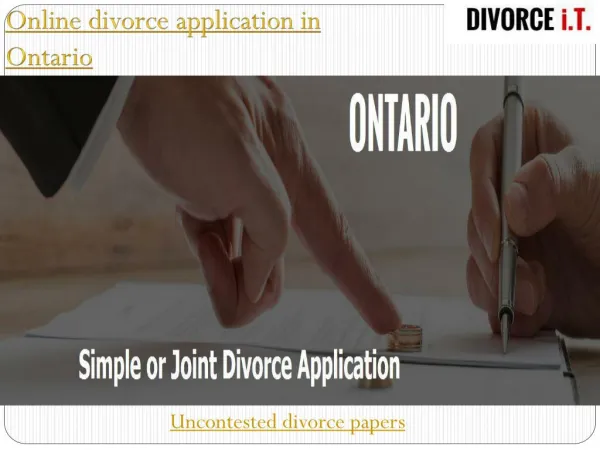 Affidavit for Divorce in Canada
