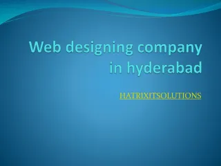 web design comapny in hyderabad