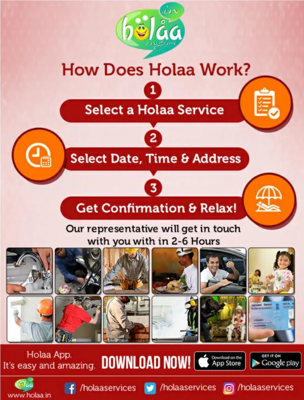 Complete your Tasks Quickly & Efficiently with Home Services: HOLAA