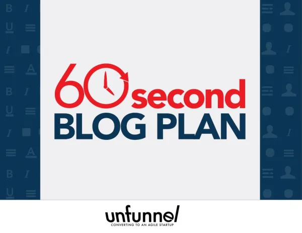 The 60-Second Content Marketing Plan Ebook