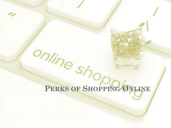 Perks of Shopping Online