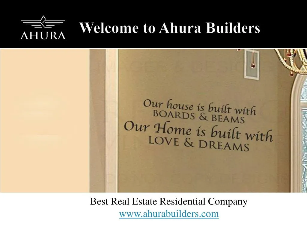 welcome to ahura builders