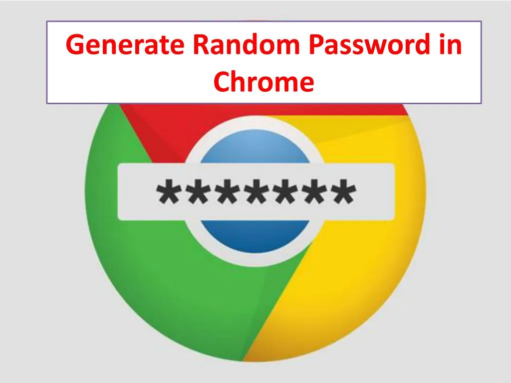 generate random password in chrome