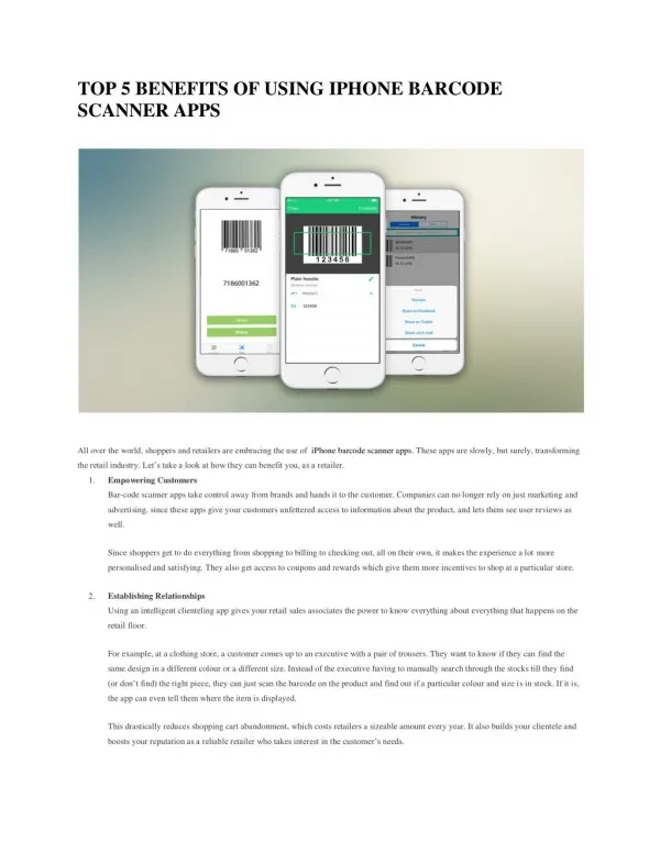 Mobile App Scanner